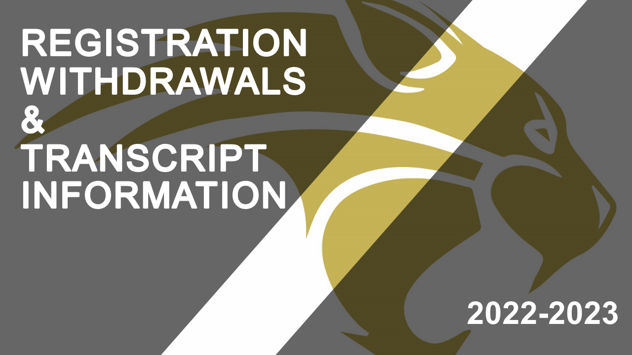 Registration, Withdrawls, and Transcript Information